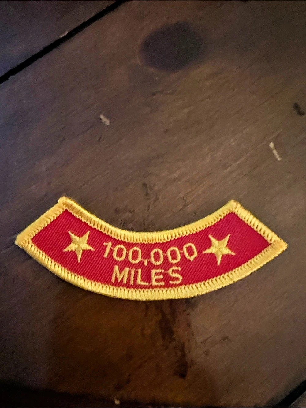 100,000 Miles Embroidered Patch